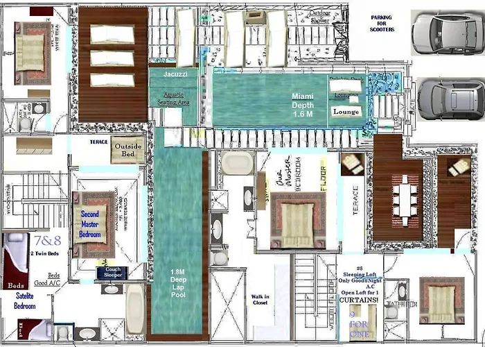 Sky-villa 3- 8 Bedroom Brilliant Location Between To Shopping